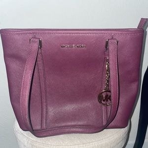 Purple/magenta Michael Kors Medium Tote bag